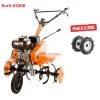 Glebogryzarka spalinowa DAC 6500K + koła pneumatyczne 4.00-8 (7HP, szerokość robocza 560 - 830 mm)